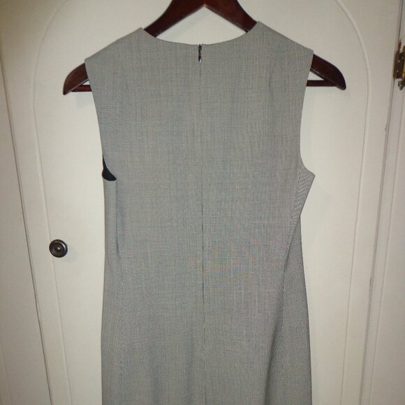 Theory Sleeveless Fitted Dress Size 2 Fully Lined Black/White Mini Houndstooth - Picture 2 of 12